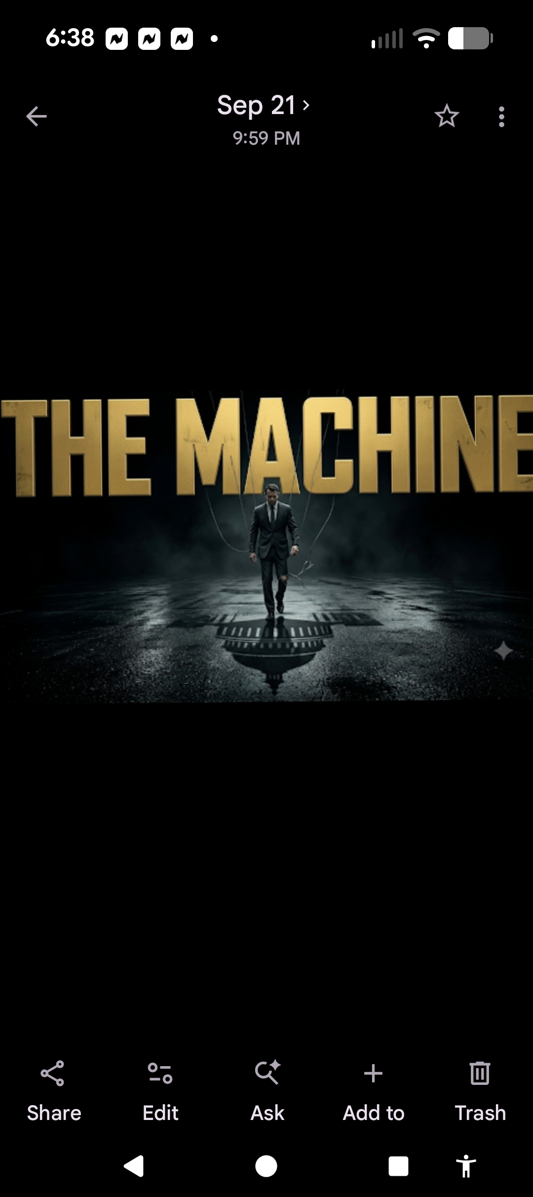 Jacket cover for The Machine 2